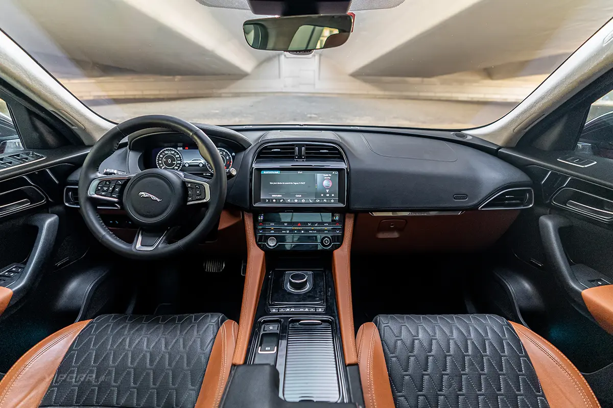 Jaguar F-pace Interior Front Seats and Dashboard